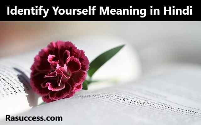 Identify Yourself Meaning in Hindi